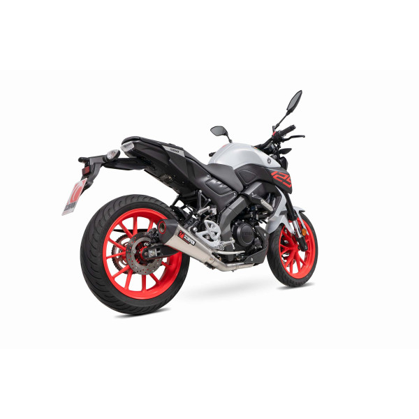Scorpion Exhaust Yamaha MT-125 Euro 5 2021 - 2023 Serket Taper Full System Titanium Sleeve